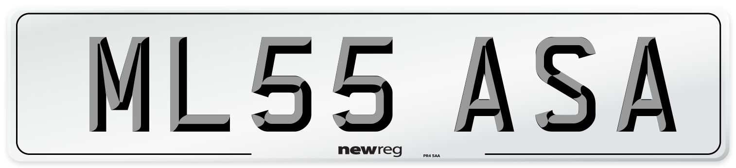 ML55 ASA Number Plate from New Reg